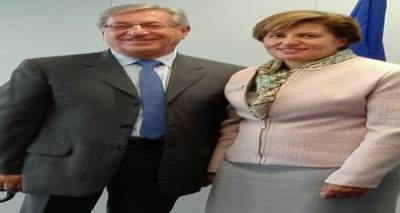 Με τον Ευρωπαίο Επίτροπο Περιβάλλοντος, Θαλάσσιας Πολιτικής &amp; Αλιείας συναντήθηκε στις Βρυξέλλες η Χ. Καλογήρου