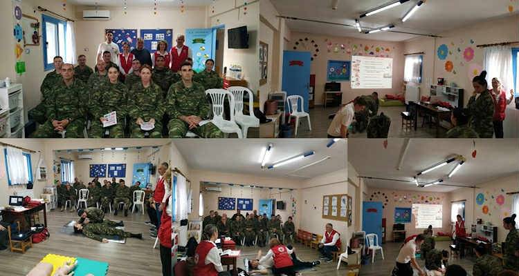 Στρατιωτικοί της 88 ΣΔΙ εκπαιδεύτηκαν σε Πρώτες Βοήθειες από τον Ελληνικό Ερυθρό Σταυρό Λήμνου