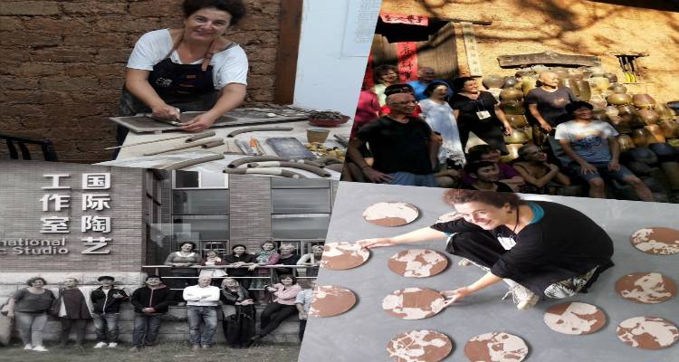 &laquo;Ώ&chi;&rho;&alpha; &Mu;&pi;&lambda;&epsilon;&raquo;: &Omicron;&iota; &kappa;&epsilon;&rho;&alpha;&mu;ί&sigma;&tau;&rho;&iota;&epsilon;&sigmaf; &Alpha;. &Pi;&alpha;&pi;&alpha;&delta;&omicron;&pi;&omicron;ύ&lambda;&omicron;&upsilon; &kappa;&alpha;&iota; &Theta;. &Chi;&omega;&rho;&alpha;&phi;ά &sigma;&epsilon; International Ceramic Residency &sigma;&tau;&eta;&nu; &Kappa;ί&nu;&alpha; (photos)