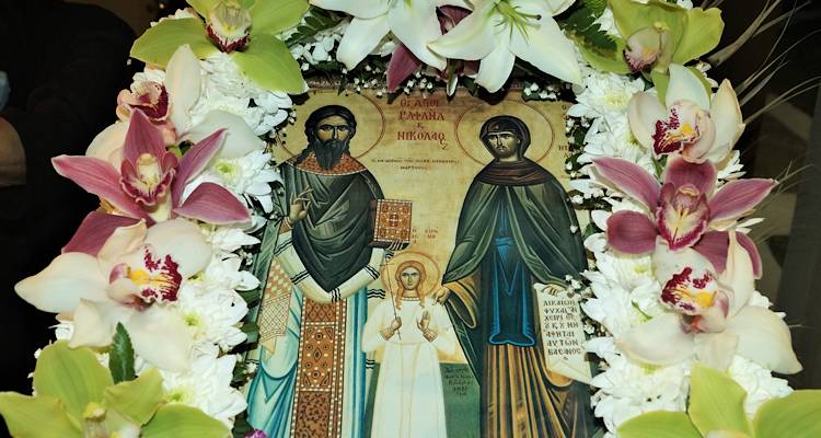 Εορτάζει ο Ιερός Ναός Αγίων Ραφαήλ, Νικολάου και Ειρήνης στο Μούδρο
