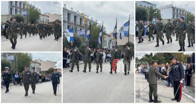 Επιβλητική παρουσία των Ενόπλων Δυνάμεων στην παρέλαση της 28ης Οκτωβρίου στη Μύρινα