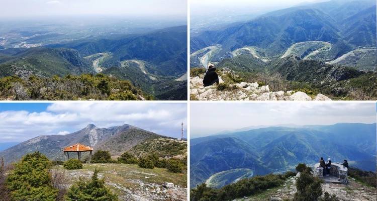 Οι εντυπωσιακοί μαίανδροι του Νέστου και το «μπαλκόνι» με θέα τη Λήμνο