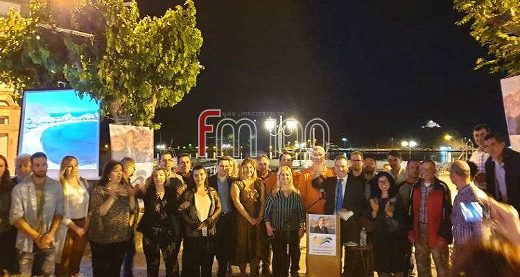 Λήμνος: Κεντρική ομιλία Γιαρμαδούρου στο λιμάνι της Μύρινας (photos &amp; video)