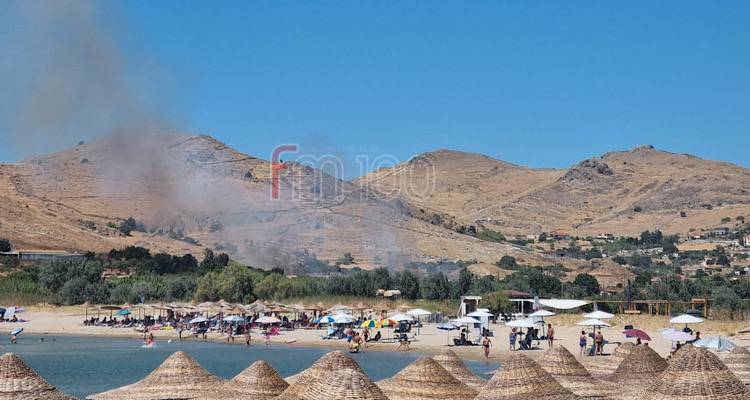 Λήμνος: Φωτιά αυτή την ώρα στην παραλία Θάνους