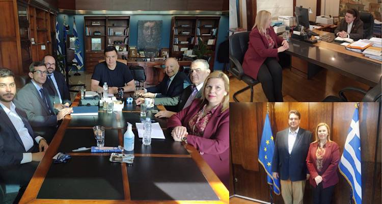 Ενημέρωση για τις συναντήσεις της Δημάρχου στην Αθήνα | Μέσα σε αυτές και η συνάντηση με τον Υπ. Ναυτιλίας.