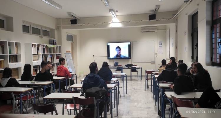 Το ΓΕΛ Μούδρου στην 4η Ελληνογαλλική Ολυμπιακή και Παραολυμπιακή εβδομάδα | Τηλεδιάσκεψη με την πρωταθλήτρια της Παραολυμπιακής ιππασίας, Chiara Zenati