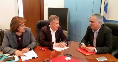Συναντήσεις της Περιφερειάρχη με τους Υπουργούς Αγροτικής Ανάπτυξης και Εσωτερικών