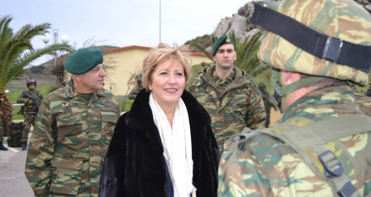 Το υπ. Εθνικής Άμυνας για την επίσκεψη της Μαρίας Κόλλια-Τσαρουχά σε Λήμνο και Λέσβο (photos)
