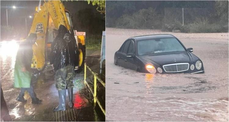 Απίστευτες εικόνες στη Ρόδο από το σαρωτικό πέρασμα της κακοκαιρίας Bora -Μεγάλες καταστροφές, δεκάδες απεγκλωβισμοί