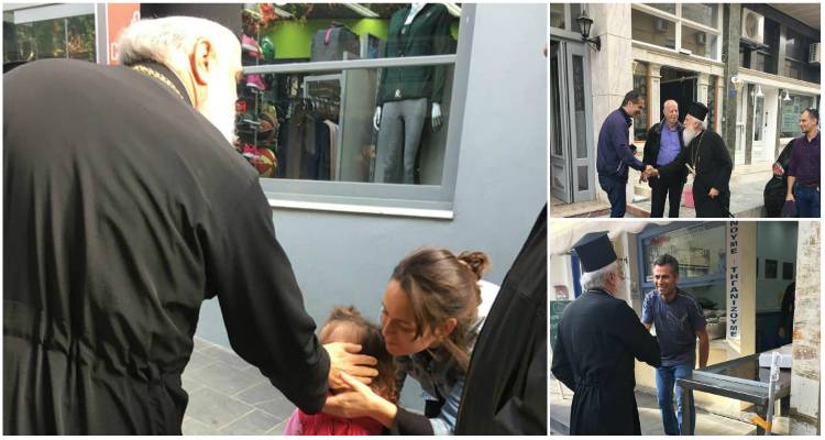 Εξόρμηση στους δρόμους της Μύρινας για τον νέο Μητροπολίτη Λήμνου: Γνώρισε και μίλησε με τους κατοίκους (photos)