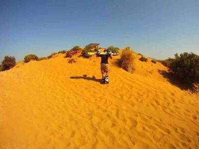 Snowboards στις… αμμοπίστες της Λήμνου (video)