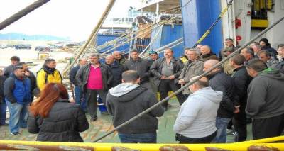 Συνέντευξη τύπου της ΠΕΝΕΝ από το πλοίο &quot;Θεόφιλος&quot; (photos)