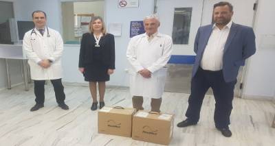 Παραδόθηκαν στο Νοσοκομείο οι δυο φορητοί αναπνευστήρες