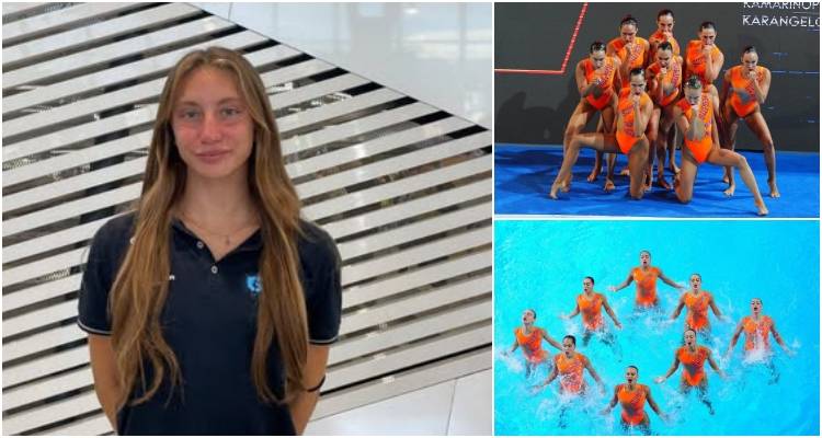 Η Λημνιά Όλγα Ιμβριώτη στην 5η θέση του Ευρωπαϊκού Πρωταθλήματος Καλλιτεχνικής Κολύμβησης με την Εθνική Ομάδα