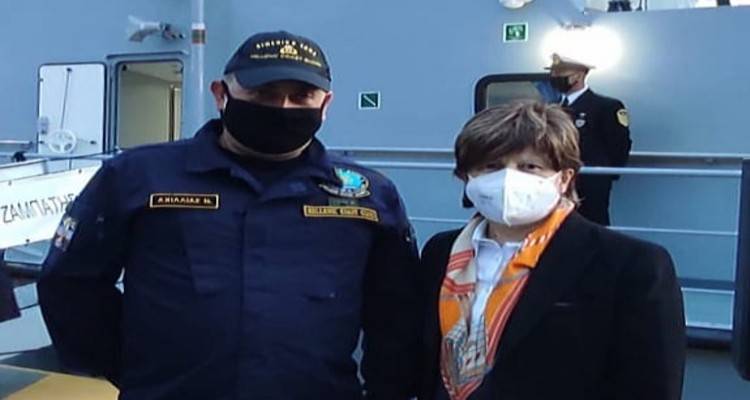 Ο Λημνιός Νίκος Αχιλλιάς μέλος του πληρώματος στο νέο περιπολικό σκάφος που παρέλαβε η χώρα μας