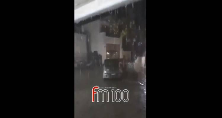 Κακοκαιρία «Γηρυόνης»: Προβλήματα από τη βροχή στη Λήμνο (video)