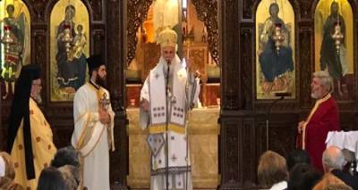 Ιερόθεος Γ’: Για πρώτη φορά ως Μητροπολίτης Λήμνου στον Άγιο Δημήτριο Δροσιάς
