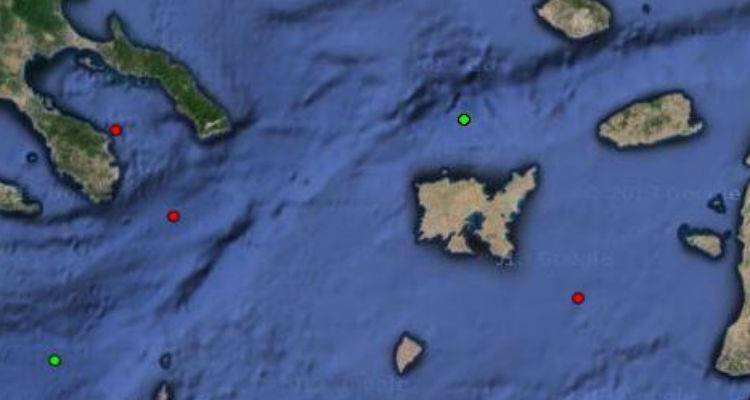 Σεισμική δραστηριότητα σήμερα ανοιχτά της Λήμνου