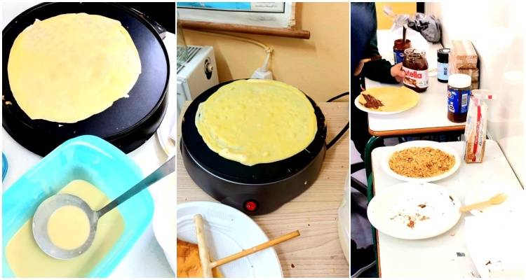 Την &quot;Ημέρα της Κρέπας&quot; τίμησαν δεόντως οι μαθητές του 1ου Δημοτικού Μύρινας