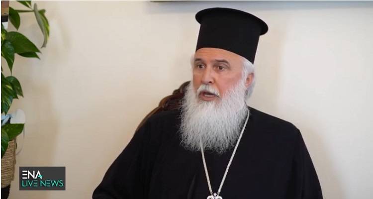 O Μητροπολίτης Λήμνου και Αγίου Ευστρατίου στο ENA CHANNEL
