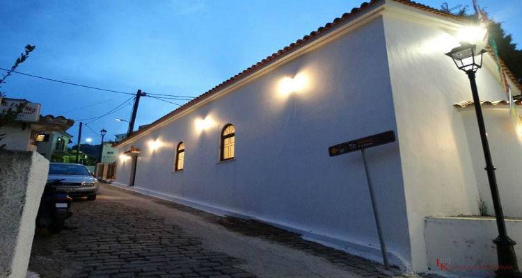 Εργασίες στην περιοχή του Ναού των Ταξιαρχών στη Μύρινα