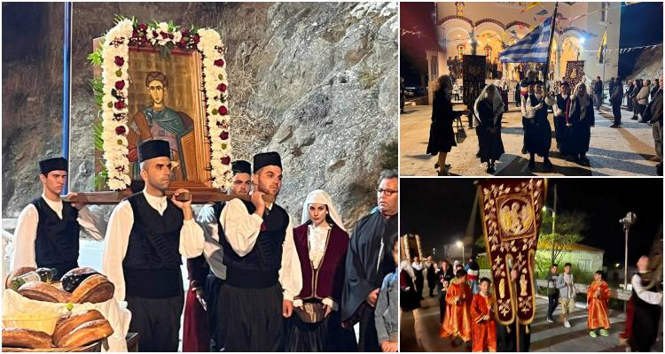 &Lambda;ή&mu;&nu;&omicron;&sigmaf;: &Omicron; Ά&gamma;&iota;&omicron;&sigmaf; &Delta;&eta;&mu;ή&tau;&rho;&iota;&omicron;&sigmaf; &tau;ί&mu;&eta;&sigma;&epsilon; &tau;&omicron;&nu; &Pi;&omicron;&lambda;&iota;&omicron;ύ&chi;&omicron; &tau;&omicron;&upsilon;