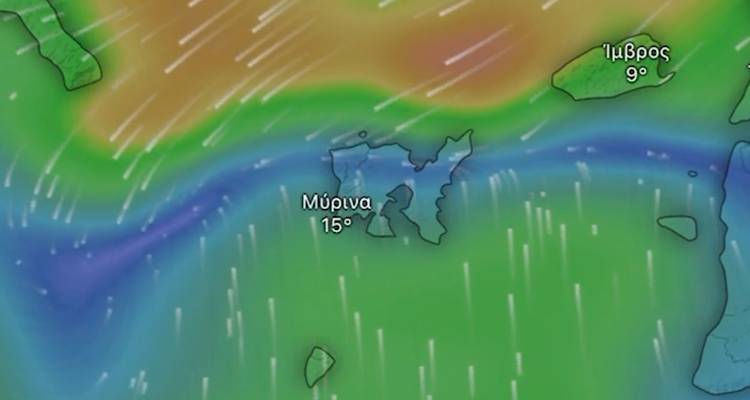 Έκτακτη προειδοποίηση | Μέτωπο κακοκαιρίας πάνω από Λήμνο και Άγιο Ευστράτιο