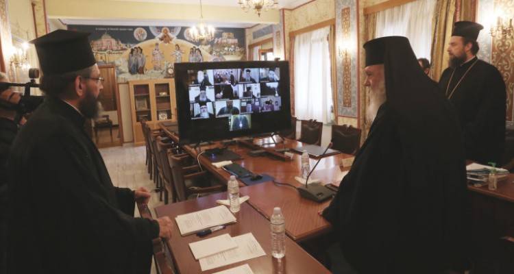 &Pi;ά&sigma;&chi;&alpha;: &Kappa;&epsilon;&kappa;&lambda;&epsilon;&iota;&sigma;&mu;έ&nu;&omega;&nu; &tau;&omega;&nu; &theta;&upsilon;&rho;ώ&nu; &omicron;&iota; &Lambda;&epsilon;&iota;&tau;&omicron;&upsilon;&rho;&gamma;ί&epsilon;&sigmaf; &tau;&eta;&nu; &Mu;. &Epsilon;&beta;&delta;&omicron;&mu;ά&delta;&alpha; | &Sigma;&tau;&iota;&sigmaf; 26 &Mu;&alpha;ΐ&omicron;&upsilon; &tau;&omicron; &laquo;&Chi;&rho;&iota;&sigma;&tau;ό&sigmaf; &Alpha;&nu;έ&sigma;&tau;&eta;&raquo;