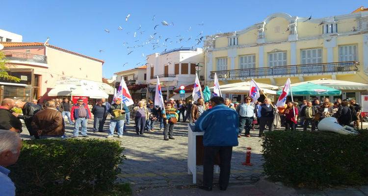 Στον παλμό των απεργιακών κινητοποιήσεων και η Λήμνος (mp3 + photos)