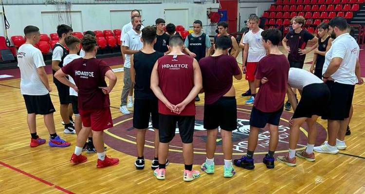 Στη Λήμνο βρέθηκε ο Σπύρος Σαμόλης | Συνάντησε του αθλητές του «Ηφαίστου»