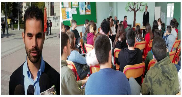 Το Γυμνάσιο Μουδρου βλέπει &quot;με άλλα μάτια&quot; | Στη Λήμνο ο Βαγγέλης Αυγουλάς (mp3)
