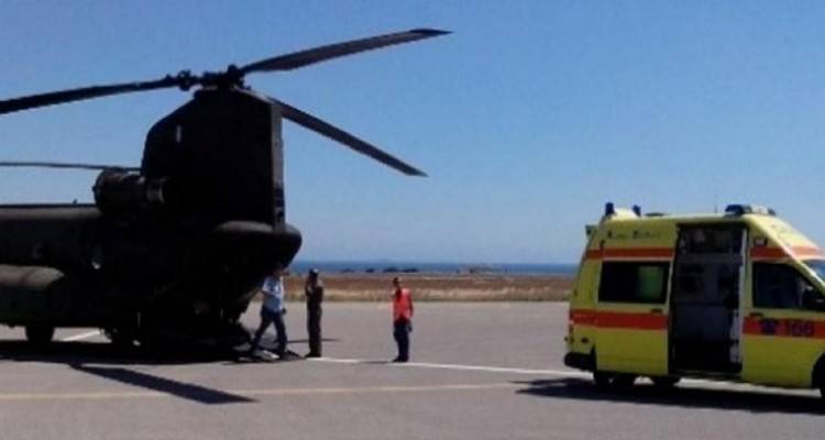 Αεροδιακομιδή δύο ασθενών από τη Λήμνο
