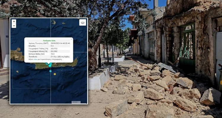 Νέος σεισμός 5,3 Ρίχτερ αναστάτωσε την Κρήτη