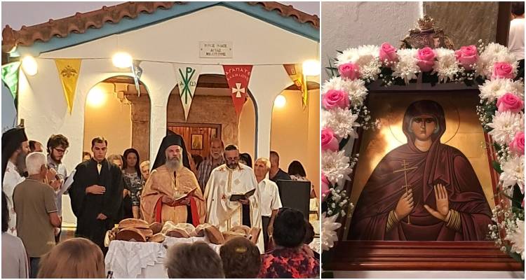 Με κατάνυξη τιμήθηκε και φέτος η μνήμη της Αγίας Μελιτινής