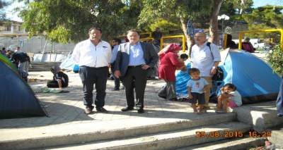 Στη Λέσβο εχθές ο Παναγιώτης Λαφαζάνης (photo)