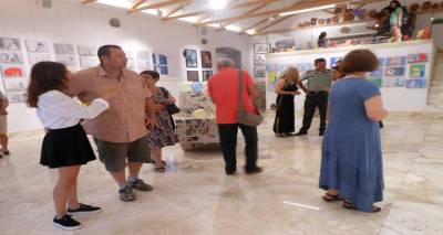 Άνοιξε τις πύλες της η έκθεση εικαστικών του Λυκείου Ελληνίδων Λήμνου και του «Rifugio Artistico» (photos)