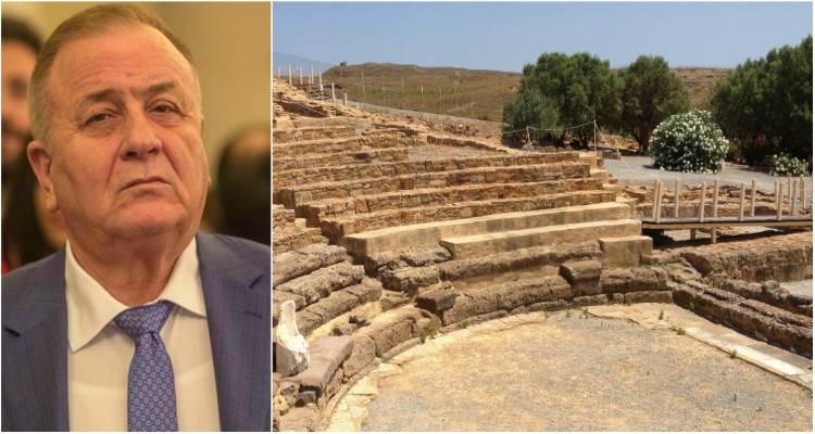 &Pi;. &Mu;&pi;&omicron;ύ&mu;&pi;&omicron;&upsilon;&rho;&alpha;&sigmaf; &pi;&rho;&omicron;&sigmaf; &Epsilon;&phi;&omicron;&rho;&epsilon;ί&alpha; &Alpha;&rho;&chi;&alpha;&iota;&omicron;&tau;ή&tau;&omega;&nu;: &laquo;&Eta; &tau;&alpha;&kappa;&tau;&iota;&kappa;ή &sigma;&alpha;&sigmaf; &mu;&epsilon; &tau;&omicron; &Alpha;&rho;&chi;&alpha;ί&omicron; &Theta;έ&alpha;&tau;&rho;&omicron; &Eta;&phi;&alpha;&iota;&sigma;&tau;ί&alpha;&sigmaf; &upsilon;&pi;&omicron;&beta;&alpha;&theta;&mu;ί&zeta;&epsilon;&iota; &tau;&eta; &beta;ό&rho;&epsilon;&iota;&alpha; &Lambda;ή&mu;&nu;&omicron;&raquo;