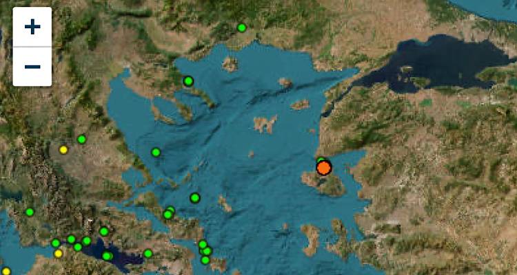 Νέα σεισμική δόνηση στη Λέσβο | Αισθητός και στην Λήμνο