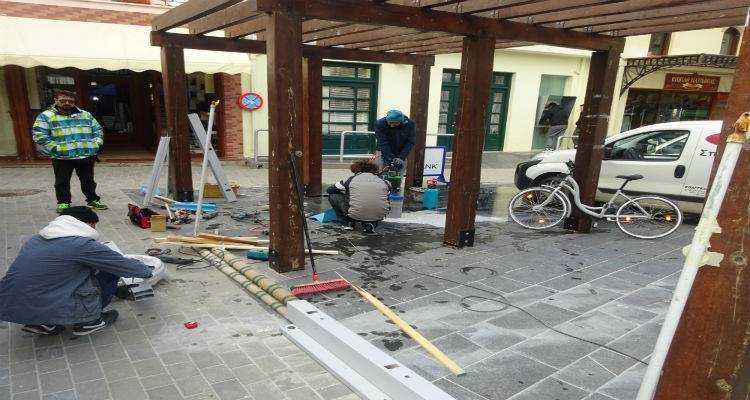 Στήνονται οι σταθμοί των κοινόχρηστων ποδηλάτων της Μύρινας