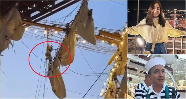 Βίντεο-σοκ από την πρόσκρουση ιστιοφόρου στη γέφυρα του Μπρούκλιν -Ναύτες κρέμονταν από τα κατάρτια, έδωσαν μάχη