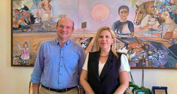 Συνάντηση Δημάρχου με τον Επίκ. Καθηγητή Βιολογίας κ. Μήτσαινα