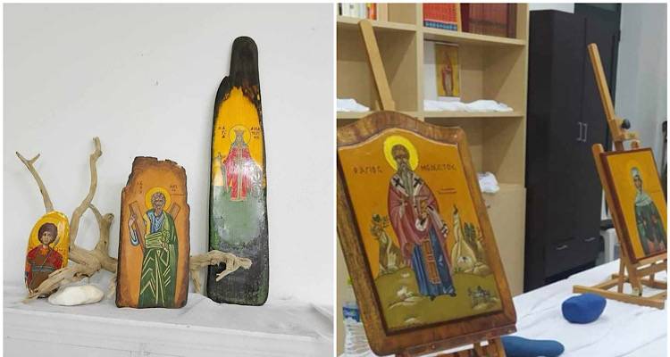 Έκθεση αγιογραφίας από το τμήμα Βυζαντινής Αγιογραφίας του Πολιτιστικού Συλλόγου Κοντιά «Φιλία»