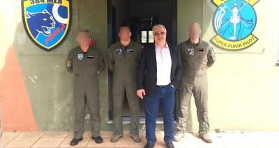 Λήμνος: Την 130 Σ.Μ και τα Super Puma επισκέφθηκε ο νέος Διοικητής του Νοσοκομείου Δ. Μάνος