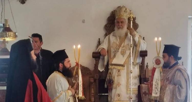 &Eta; &epsilon;&omicron;&rho;&tau;ή &tau;&eta;&sigmaf; &Kappa;&upsilon;&rho;&iota;&alpha;&kappa;ή&sigmaf; &tau;&omega;&nu; &Alpha;&gamma;ί&omega;&nu; &Pi;&alpha;&tau;έ&rho;&omega;&nu; &sigma;&tau;&eta; &Lambda;ή&mu;&nu;&omicron;