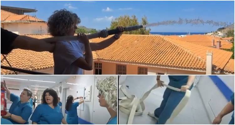 Άσκηση ετοιμότητας για πυρκαγιά στο Νοσοκομείο Λήμνου | Σενάρια πρόληψης και άμεσης αντίδρασης (video)