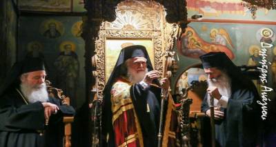 &Lambda;ή&mu;&nu;&omicron;&upsilon; &Iota;&epsilon;&rho;ό&theta;&epsilon;&omicron;&sigmaf;: &laquo;&Eta; &alpha;&gamma;&iota;ό&tau;&eta;&tau;&alpha; &epsilon;ί&nu;&alpha;&iota; &upsilon;&pi;ό&theta;&epsilon;&sigma;&eta; &tau;&omicron;&upsilon; &sigma;ή&mu;&epsilon;&rho;&alpha;&raquo;