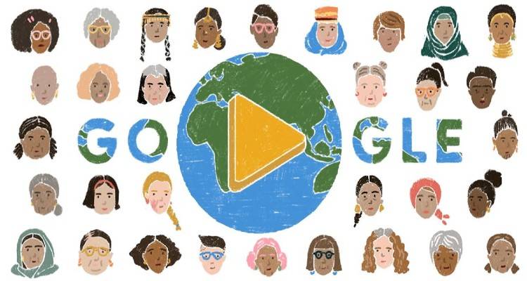 &Pi;&alpha;&gamma;&kappa;ό&sigma;&mu;&iota;&alpha; &Eta;&mu;έ&rho;&alpha; &tau;&eta;&sigmaf; &Gamma;&upsilon;&nu;&alpha;ί&kappa;&alpha;&sigmaf;: &Eta; Google &tau;&iota;&mu;ά &mu;&epsilon; doodle &tau;&iota;&sigmaf; &gamma;&upsilon;&nu;&alpha;ί&kappa;&epsilon;&sigmaf; ό&lambda;&omicron;&upsilon; &tau;&omicron;&upsilon; &kappa;ό&sigma;&mu;&omicron;&upsilon;