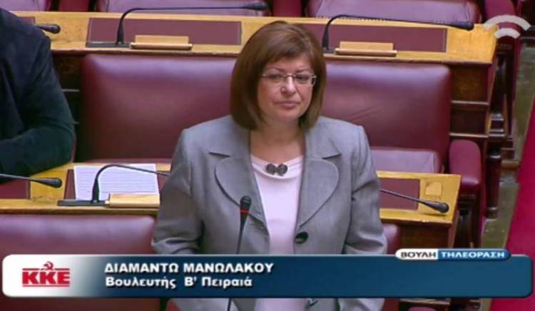 Διαμάντω Μανωλάκου: Να εξασφαλιστούν καθημερινά δρομολόγια για τη Λήμνο