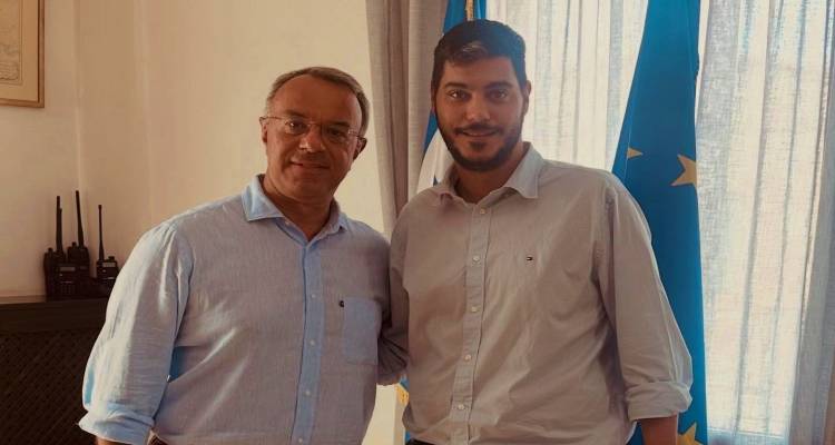 Συνάντηση του Επάρχου Λήμνου με τον Χρήστο Σταϊκούρα: Στο επίκεντρο τα ζητήματα του νησιού