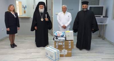 Έμπρακτη στήριξη της Ιεράς Μητρόπολης Λήμνου στο Νοσοκομείο του νησιού
